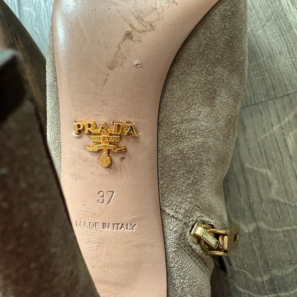 Prada Suede Ankle Booties - Picture 7 of 10